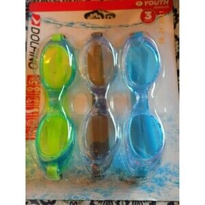 New Dolfino youth children kids swim goggles multipack